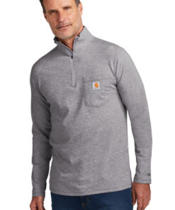 Carhartt Force 1/4-Zip Long Sleeve T-Shirt - Image 6