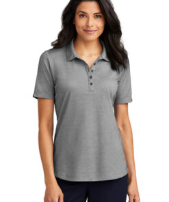 Port Authority Ladies Fine Pique Blend Polo - Image 7