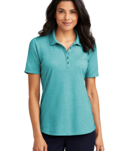 Port Authority Ladies Fine Pique Blend Polo - Image 1