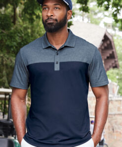 Port Authority Fine Pique Blend Blocked Polo - Image 4