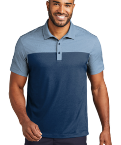 Port Authority Fine Pique Blend Blocked Polo - Image 5