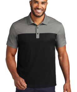 Port Authority Fine Pique Blend Blocked Polo