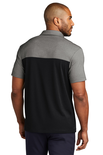 Port Authority Fine Pique Blend Blocked Polo