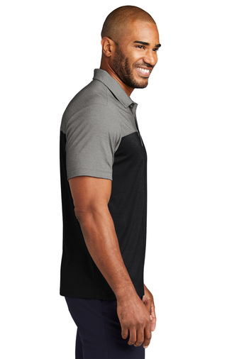 Port Authority Fine Pique Blend Blocked Polo