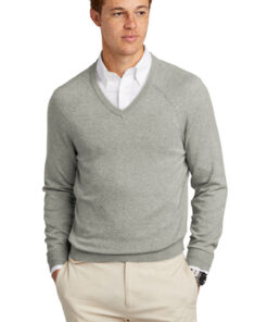 Brooks Brothers Cotton Stretch V-Neck Sweater - Image 7