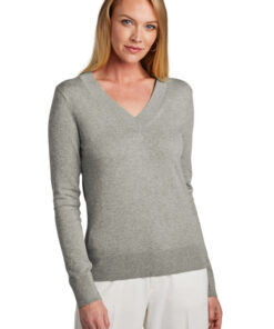 Brooks Brothers Women's Cotton Stretch V-Neck Sweater - Image 6