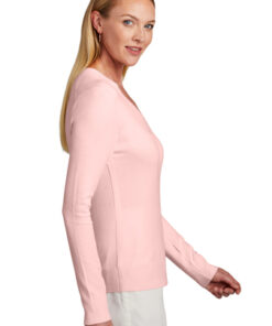 Brooks Brothers Women's Cotton Stretch V-Neck Sweater - Image 3