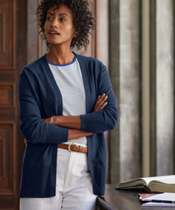 Brooks Brothers Women's Cotton Stretch Long Cardigan Sweater - Image 4