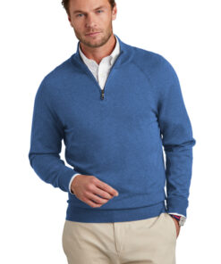 Brooks Brothers Cotton Stretch 1/4-Zip Sweater - Image 1