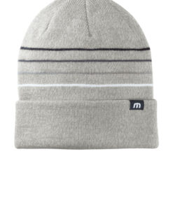 TravisMathew Striped Cuffed Beanie - Image 1