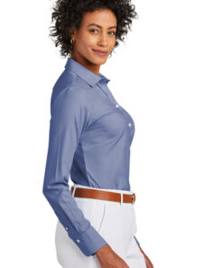 Brooks Brothers Women's Wrinkle-Free Stretch Pinpoint Shirt - Image 3