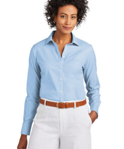 Brooks Brothers Women's Wrinkle-Free Stretch Pinpoint Shirt - Image 5