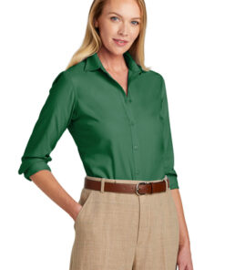 Brooks Brothers Women's Wrinkle-Free Stretch Nailhead Shirt - Image 6