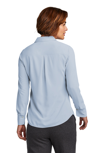 Brooks Brothers Women's Full-Button Satin Blouse