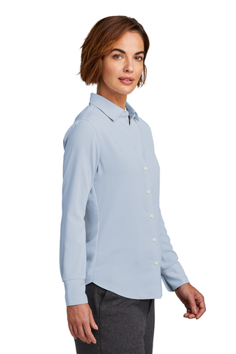 Brooks Brothers Women's Full-Button Satin Blouse