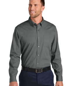 Port Authority Long Sleeve Nailhead Easy Care Shirt - Image 4