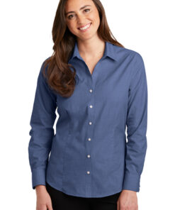 Port Authority Women's Crosshatch Easy Care Shirt - Image 6