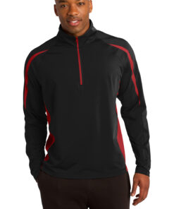 Sport-Tek Sport-Wick Stretch 1/2-Zip Colorblock Pullover - Image 6