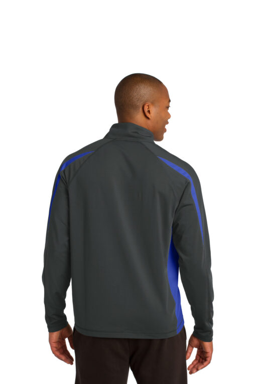 Sport-Tek Sport-Wick Stretch 1/2-Zip Colorblock Pullover
