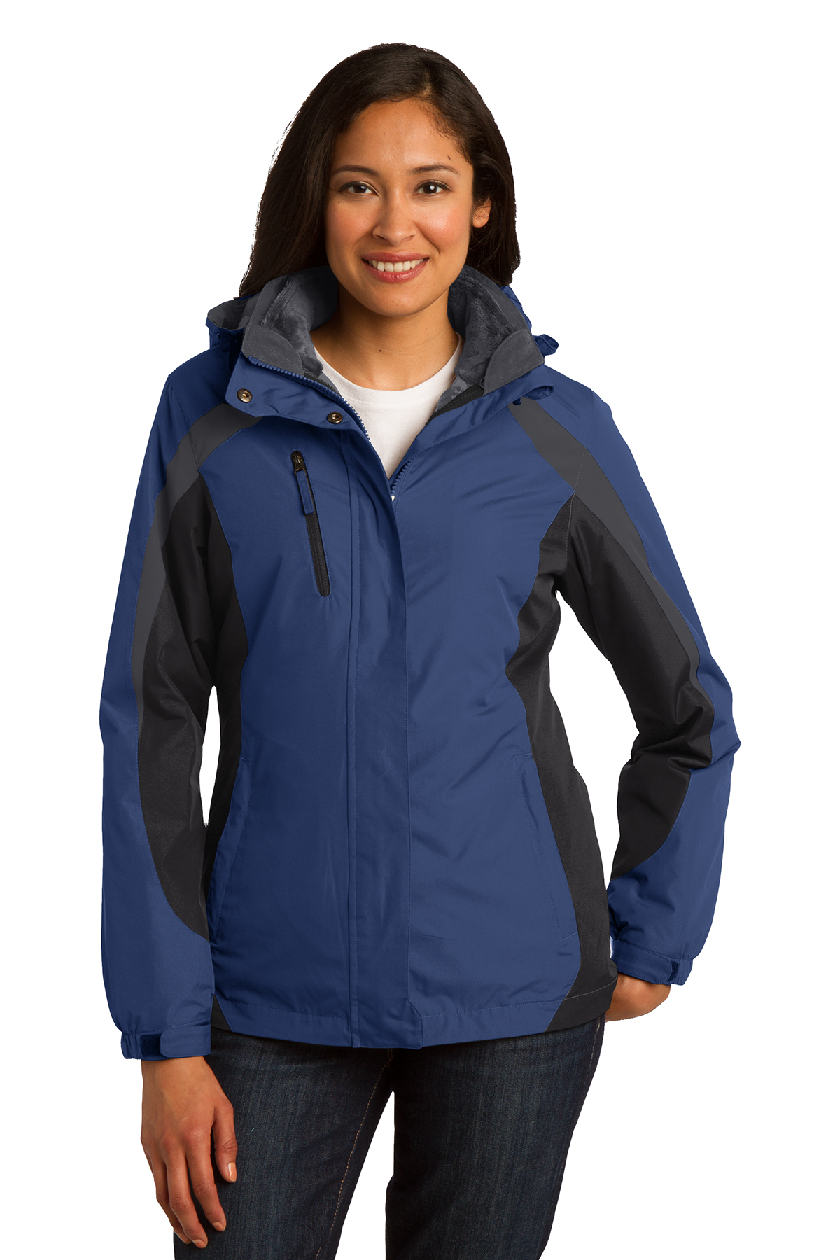 Port Authority Ladies Colorblock 3-in-1 Jacket - Image 7
