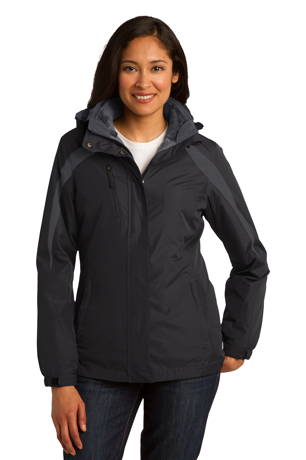 Port Authority Ladies Colorblock 3-in-1 Jacket - Image 8