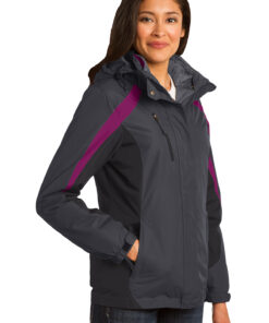 Port Authority Ladies Colorblock 3-in-1 Jacket - Image 2