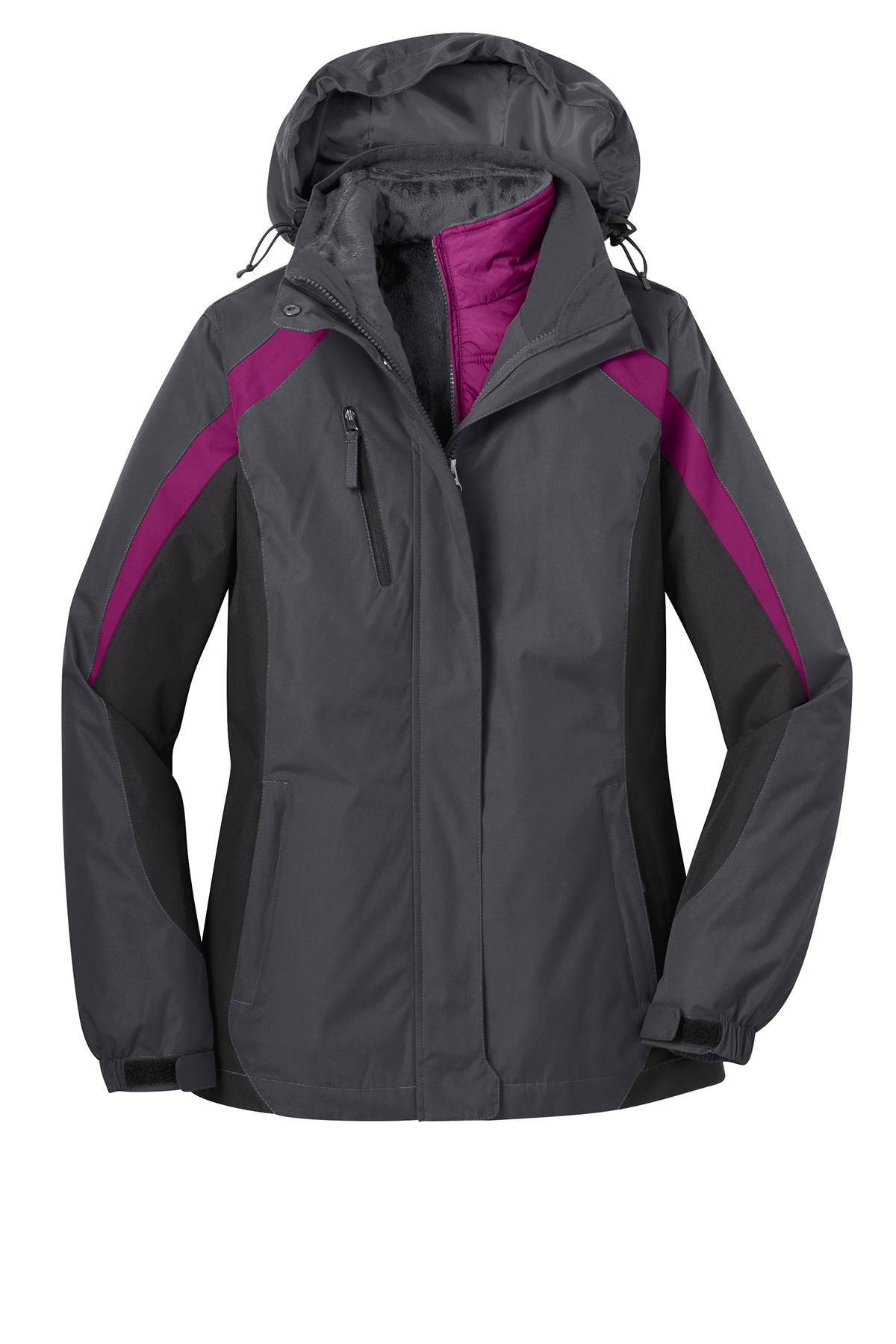 Port Authority Ladies Colorblock 3-in-1 Jacket - Image 5