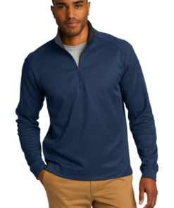 Port Authority Vertical Texture 1/4-Zip Pullover - Image 1