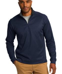 Port Authority Vertical Texture 1/4-Zip Pullover - Image 6
