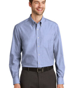 Port Authority Tall Crosshatch Easy Care Shirt - Image 5