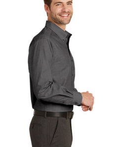 Port Authority Tall Crosshatch Easy Care Shirt - Image 3