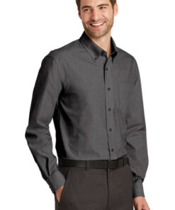 Port Authority Tall Crosshatch Easy Care Shirt - Image 2