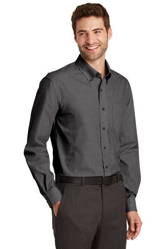 Port Authority Tall Crosshatch Easy Care Shirt