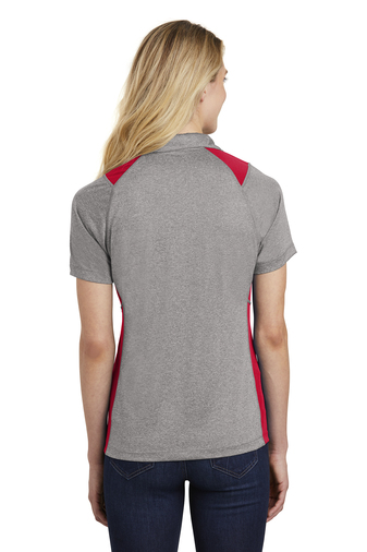 Sport-Tek Ladies Heather Colorblock Contender Polo