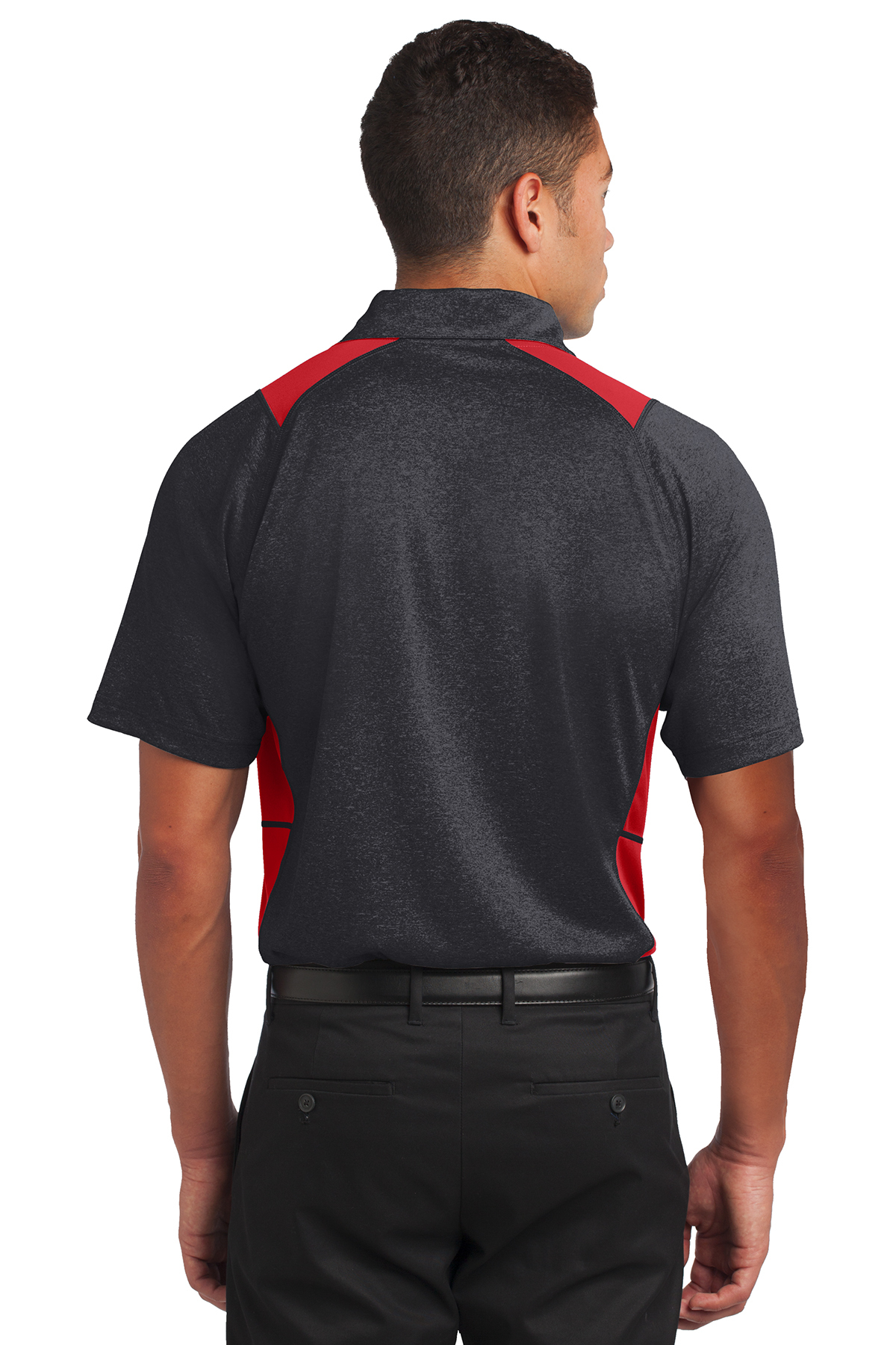 Sport-Tek Heather Colorblock Contender Polo - Image 4