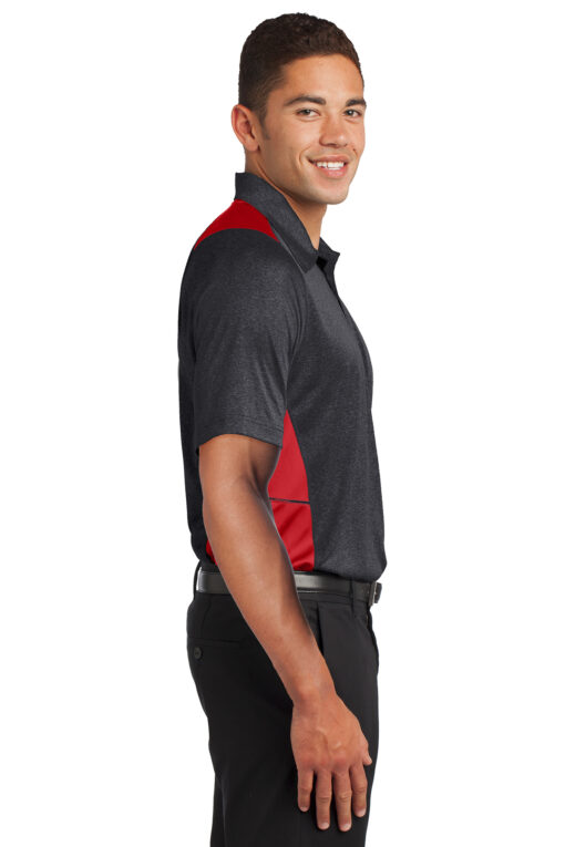 Sport-Tek Heather Colorblock Contender Polo
