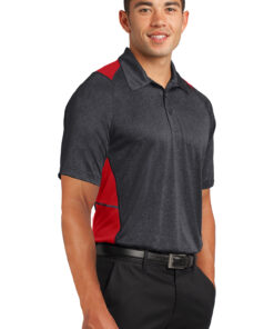 Sport-Tek Heather Colorblock Contender Polo - Image 2