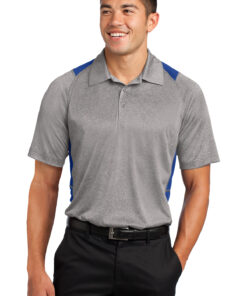 Sport-Tek Heather Colorblock Contender Polo - Image 5