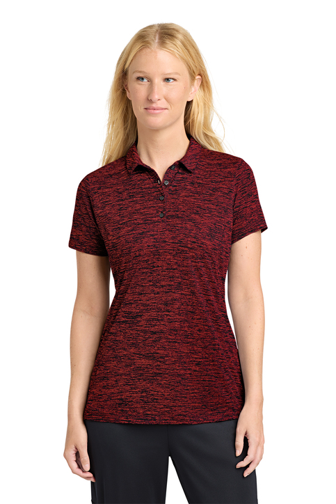 Sport-Tek Ladies PosiCharge Electric Heather Polo