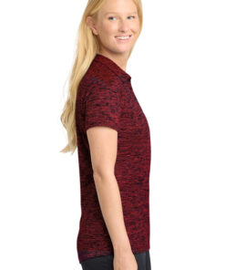 Sport-Tek Ladies PosiCharge Electric Heather Polo - Image 3