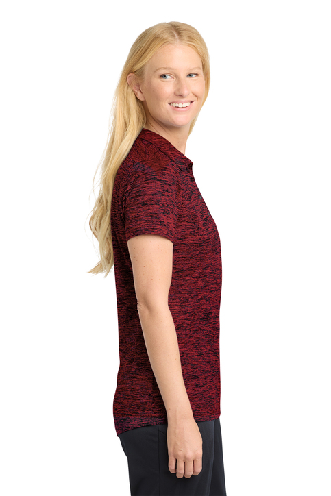 Sport-Tek Ladies PosiCharge Electric Heather Polo