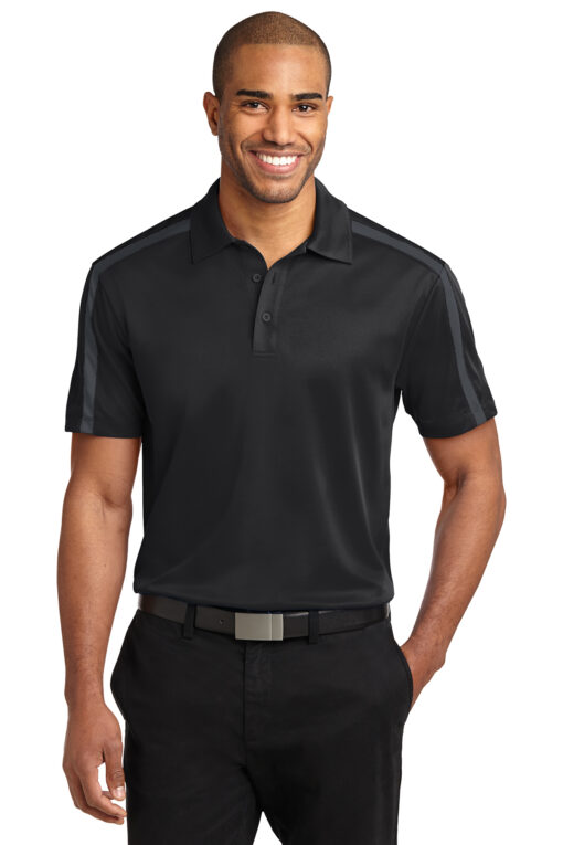 Port Authority Silk Touch Performance Colorblock Stripe Polo