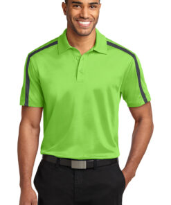 Port Authority Silk Touch Performance Colorblock Stripe Polo
