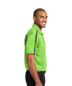 Port Authority Silk Touch Performance Colorblock Stripe Polo - Image 3