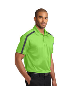 Port Authority Silk Touch Performance Colorblock Stripe Polo - Image 2