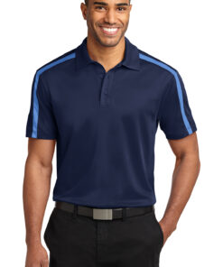 Port Authority Silk Touch Performance Colorblock Stripe Polo - Image 7