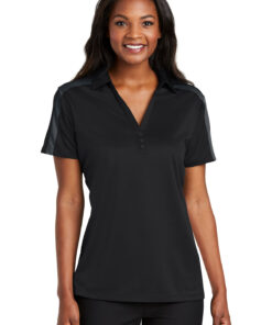 Port Authority Ladies Silk Touch Performance Colorblock Stripe Polo - Image 5