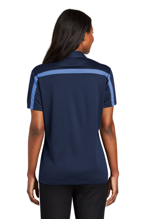 Port Authority Ladies Silk Touch Performance Colorblock Stripe Polo