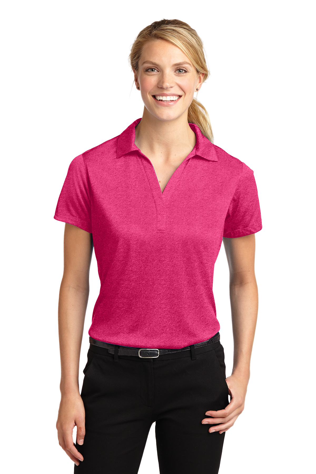 Sport-Tek Ladies Heather Contender Polo - Image 9