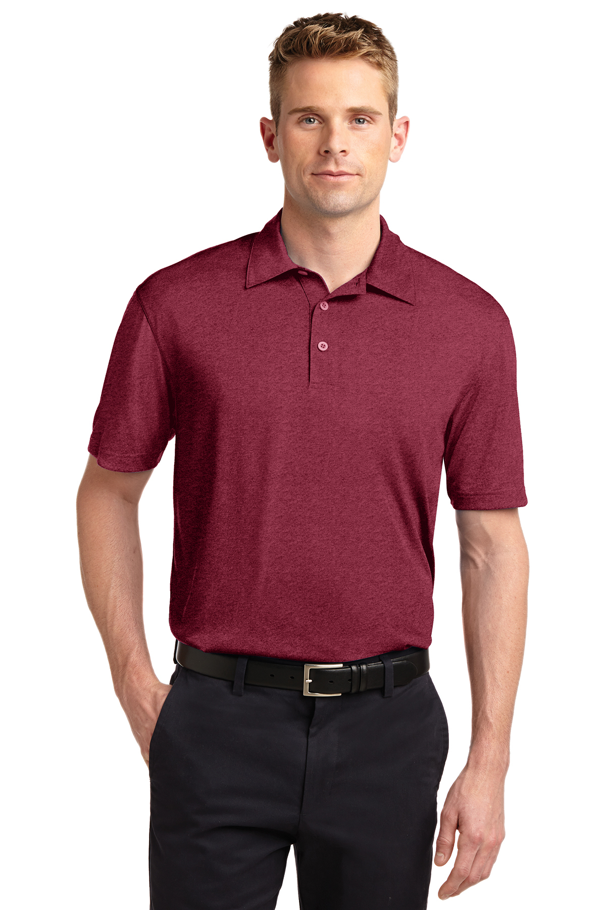 Sport-Tek Heather Contender Polo - Image 6